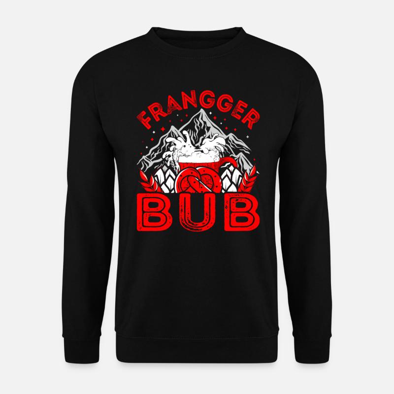 Fränkische Mundart Frangger Bub - Unisex Pullover - Schwarz