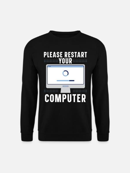 Fragen Sie mich über Informationstechnologie - Unisex Pullover - Schwarz