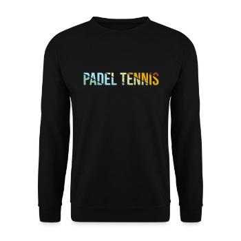 Padel Tennis Rétro - Sweat-shirt Unisexe - noir - Devant - Alina (178cm) & Michal (187cm)