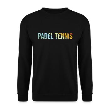 Padel Tennis Rétro - Sweat-shirt Unisexe - noir - Devant - Alina (178cm) & Michal (187cm)