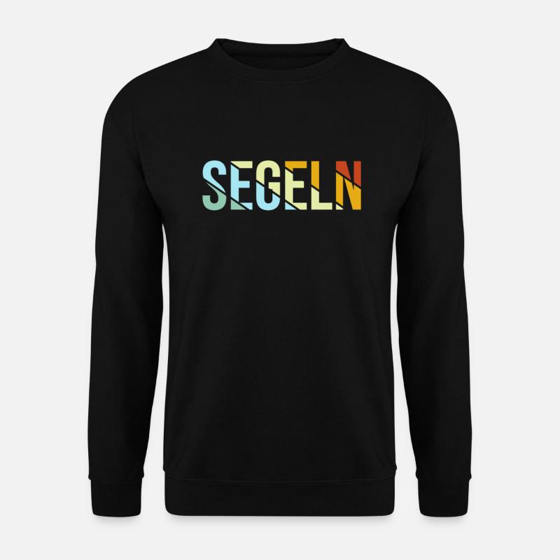 Segeln Retro - Unisex Pullover - Schwarz