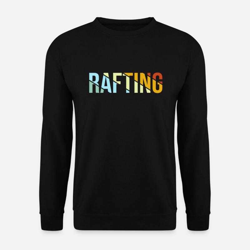 Rafting Retro - Unisex Pullover - Schwarz