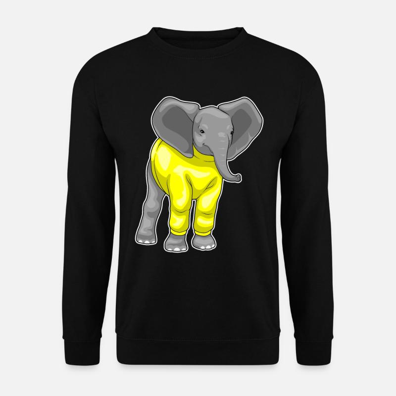 Elephant Winter - Unisex Sweatshirt - black