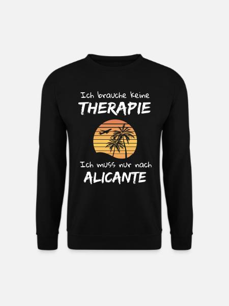 Alicante Costa Blanca Spanien Küstenstadt Urlaub - Unisex Pullover - Schwarz