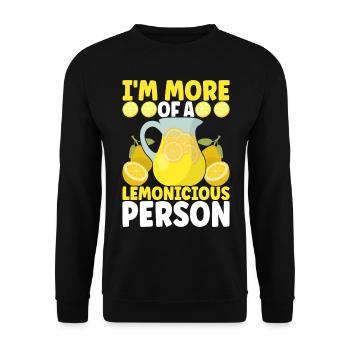 Lemonade Lemonade stand - Unisex Sweatshirt - black - Front - Alina (178cm) & Michal (187cm)