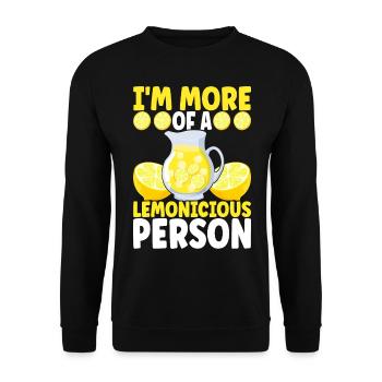 Lemonade Lemonade stand - Unisex Sweatshirt - black - Front - Alina (178cm) & Michal (187cm)