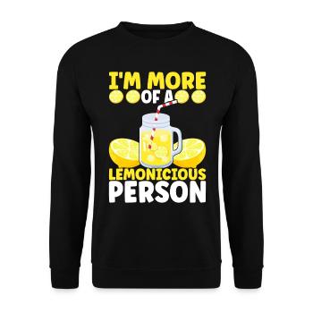 Lemonade Lemonade stand - Unisex Sweatshirt - black - Front - Alina (178cm) & Michal (187cm)