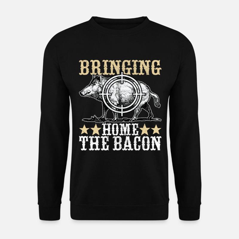 Chasseur de sanglier - Sweat-shirt Unisexe - noir