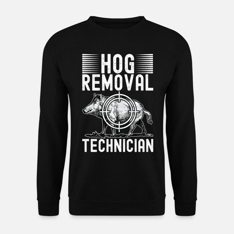 Chasseur de sanglier - Sweat-shirt Unisexe - noir