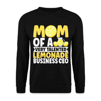 Lemonade Lemonade stand - Unisex Sweatshirt - black - Front - Alina (178cm) & Michal (187cm)
