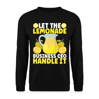 Lemonade Lemonade stand - Unisex Sweatshirt - black - Front - Alina (178cm) & Michal (187cm)