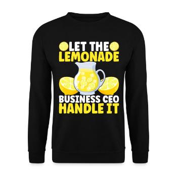 Lemonade Lemonade stand - Unisex Sweatshirt - black - Front - Alina (178cm) & Michal (187cm)
