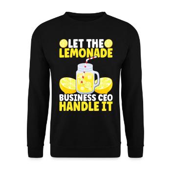 Lemonade Lemonade stand - Unisex Sweatshirt - black - Front - Alina (178cm) & Michal (187cm)