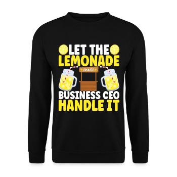 Lemonade Lemonade stand - Unisex Sweatshirt - black - Front - Alina (178cm) & Michal (187cm)