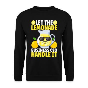 Lemonade Lemonade stand - Unisex Sweatshirt - black - Front - Alina (178cm) & Michal (187cm)