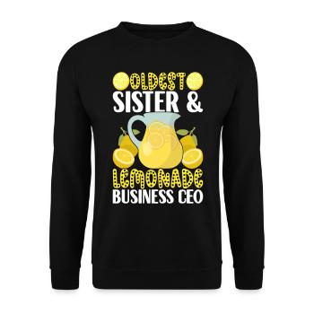 Lemonade Lemonade stand - Unisex Sweatshirt - black - Front - Alina (178cm) & Michal (187cm)