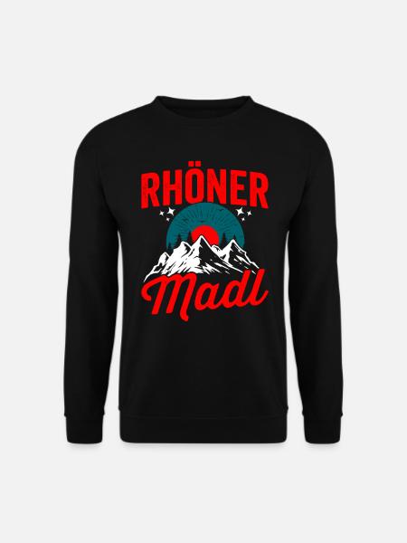 Rhöner Madl - Region Rhön Gebirge - Unisex Pullover - Schwarz
