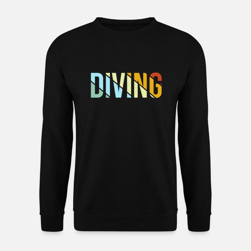 Plongée Rétro - Sweat-shirt Unisexe - noir
