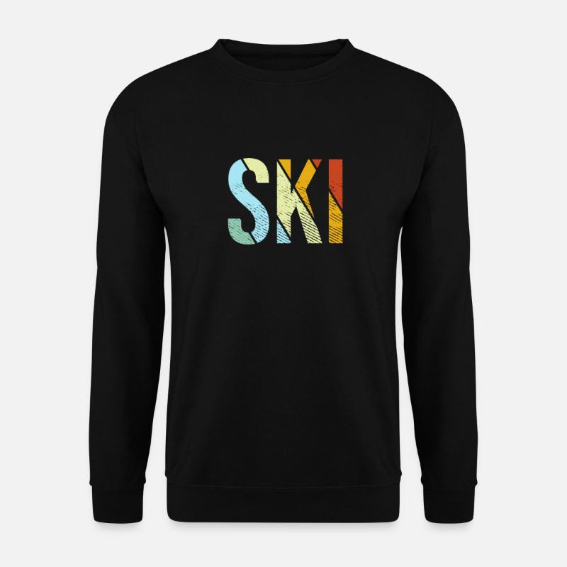 Ski Retro - Unisex Sweatshirt - black