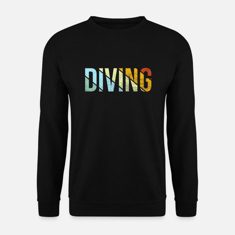 Diving Retro - Unisex Sweatshirt - black