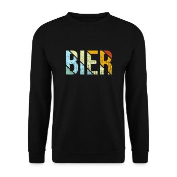 Bière rétro - Sweat-shirt Unisexe - noir - Devant - Alina (178cm) & Michal (187cm)
