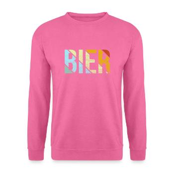 Bier retro - Unisex Pullover - Pink - Vorne