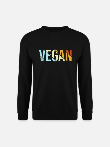 Rétro végétalien - Sweat-shirt Unisexe - noir