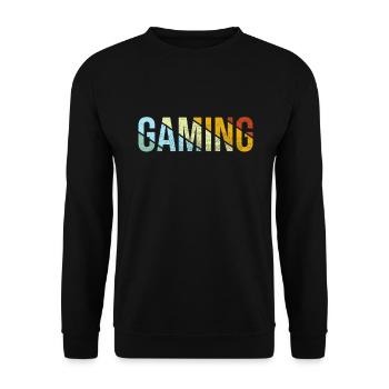 Gaming Retro - Unisex Sweatshirt - black - Front - Alina (178cm) & Michal (187cm)