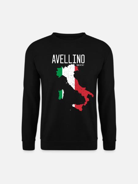 Avellino Italien Italienische Flaggenkarte Italia - Unisex Pullover - Schwarz