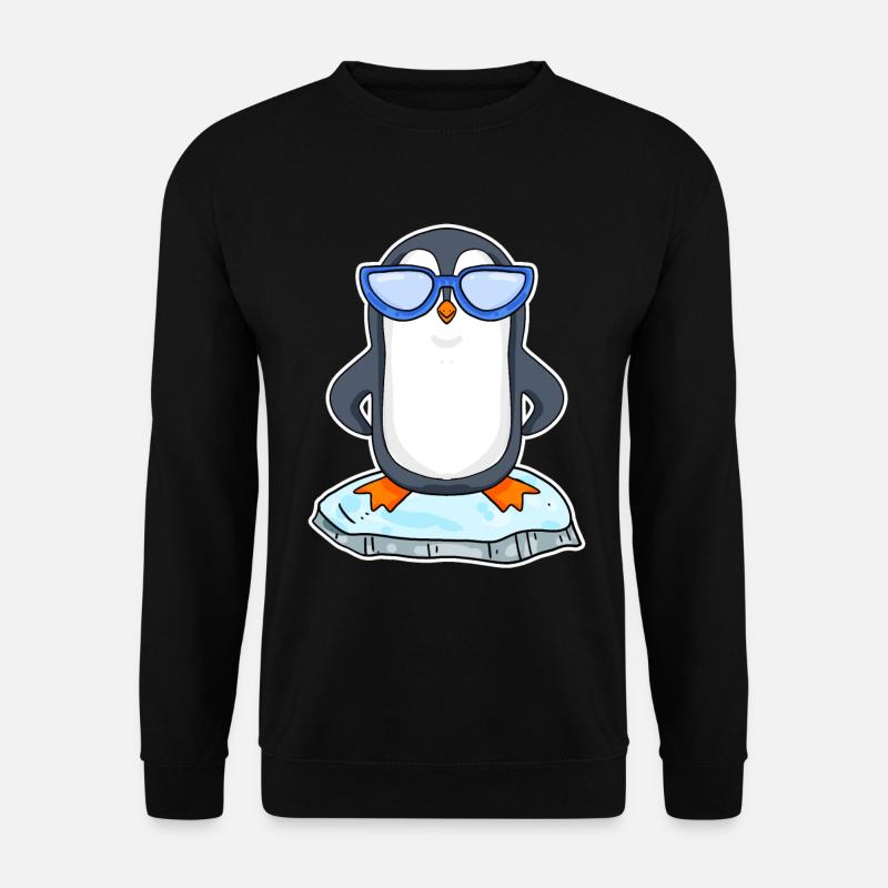 Cooler Pinguin - Unisex Pullover - Schwarz
