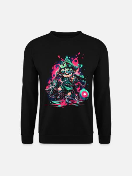 Waldjunge: Legendärer Gaming-Held im coolen Design - Unisex Pullover - Schwarz