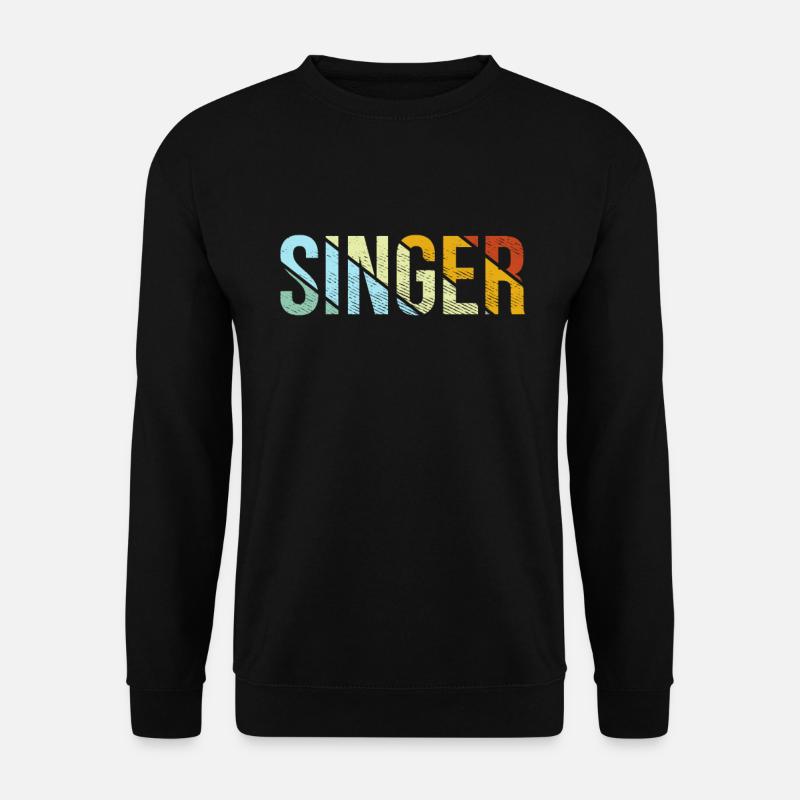 Singer Retro - Unisex Pullover - Schwarz