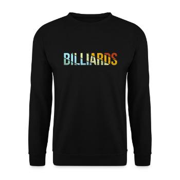 Billiards Retro - Unisex Pullover - Schwarz - Vorne - Alina (178cm) & Michal (187cm)