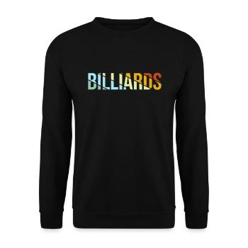 Billiards Retro - Unisex Pullover - Schwarz - Vorne - Alina (178cm) & Michal (187cm)