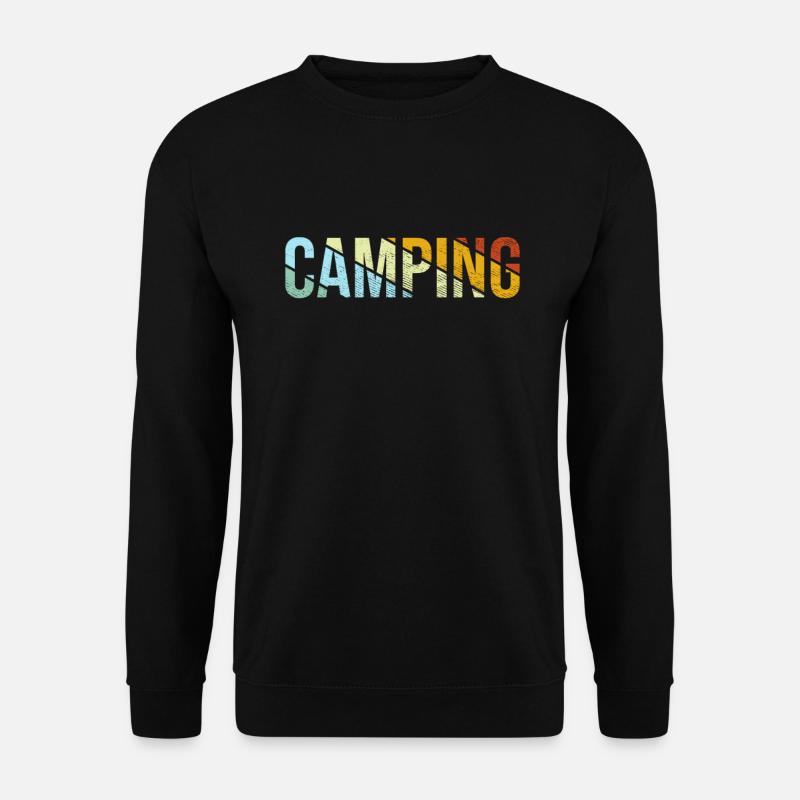 Camping Rétro - Sweat-shirt Unisexe - noir