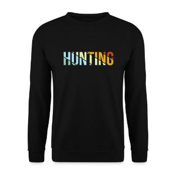 Chasse rétro - Sweat-shirt Unisexe - noir - Devant - Alina (178cm) & Michal (187cm)