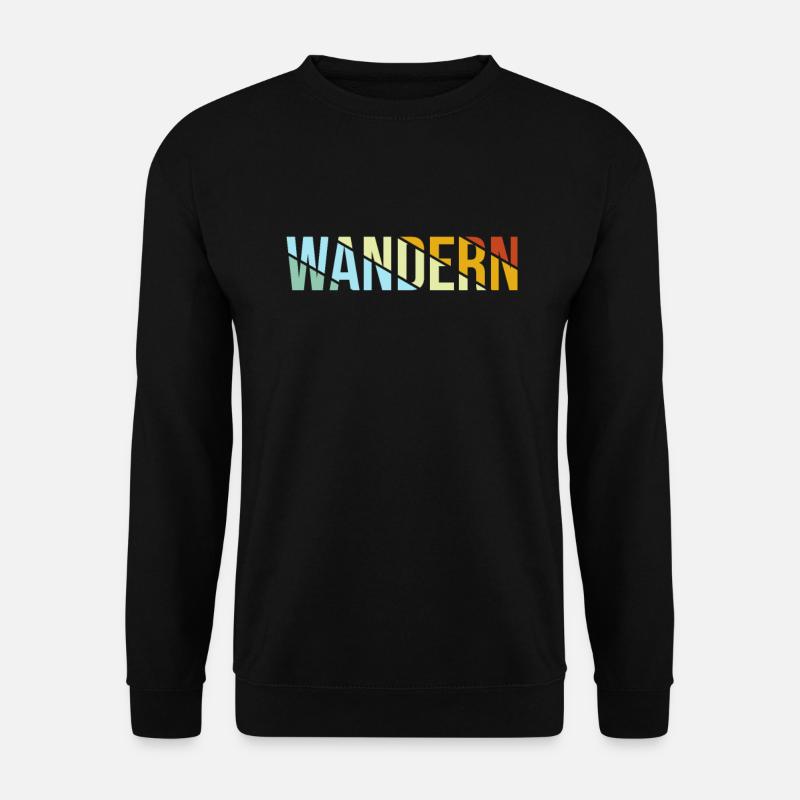 Wandern Retro - Unisex Pullover - Schwarz