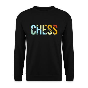 Échecs Rétro - Sweat-shirt Unisexe - noir - Devant - Alina (178cm) & Michal (187cm)
