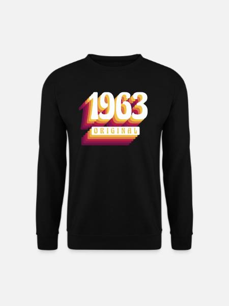 1963 Original. Coole Geschenkidee zum Geburtstag - Unisex Pullover - Schwarz