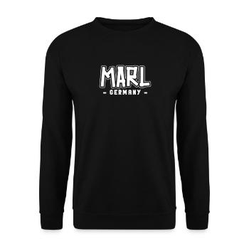 Marl Marlerin Marler Stadt Marl - Unisex Sweatshirt - black - Front - Alina (178cm) & Michal (187cm)