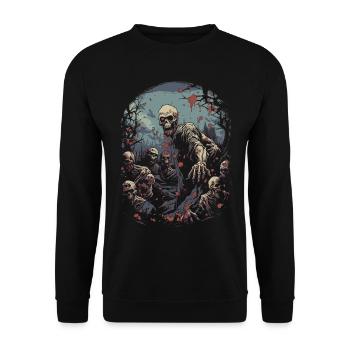 Halloween Horror: Zombie and Undead Apocalypse - Unisex Sweatshirt - black - Front - Alina (178cm) & Michal (187cm)