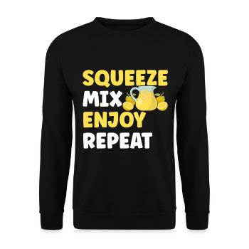Lemonade Lemonade stand - Unisex Sweatshirt - black - Front - Alina (178cm) & Michal (187cm)