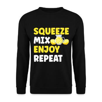 Lemonade Lemonade stand - Unisex Sweatshirt - black - Front - Alina (178cm) & Michal (187cm)