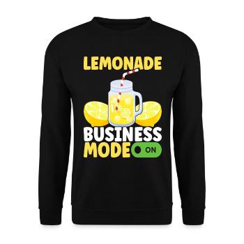 Lemonade Lemonade stand - Unisex Sweatshirt - black - Front - Alina (178cm) & Michal (187cm)