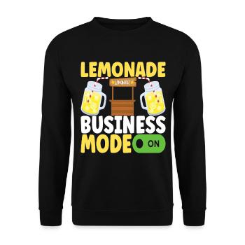 Lemonade Lemonade stand - Unisex Sweatshirt - black - Front - Alina (178cm) & Michal (187cm)