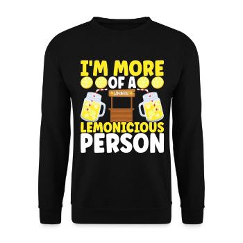 Lemonade Lemonade stand - Unisex Sweatshirt - black - Front - Alina (178cm) & Michal (187cm)