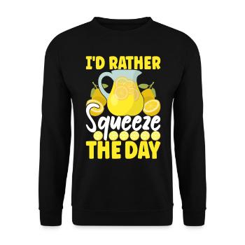 Lemonade Lemonade stand - Unisex Sweatshirt - black - Front - Alina (178cm) & Michal (187cm)