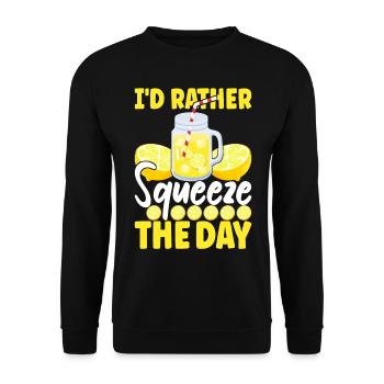 Lemonade Lemonade stand - Unisex Sweatshirt - black - Front - Alina (178cm) & Michal (187cm)