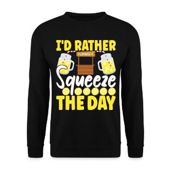 Lemonade Lemonade stand - Unisex Sweatshirt - black - Front - Alina (178cm) & Michal (187cm)