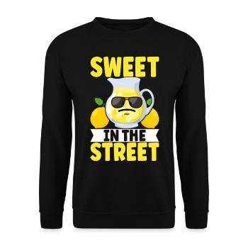 Lemonade Lemonade stand - Unisex Sweatshirt - black - Front - Alina (178cm) & Michal (187cm)
